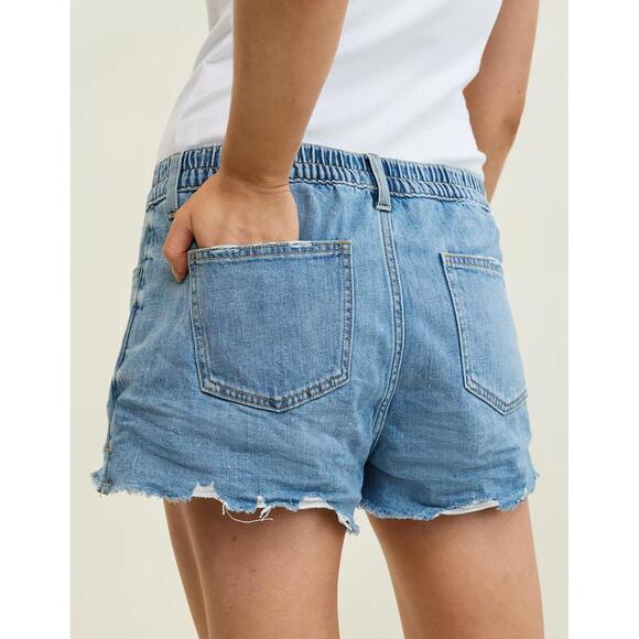 AE Aerie Daydream Distressed Denim Short American Eagle Casual Blue NWT XS - Picture 7 of 8